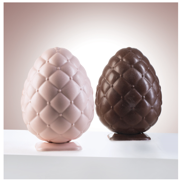 Har lært Råd er der Chokolade Æg form med vatteret mønster /3 dele - Påskeforme - KageButikken  Aps