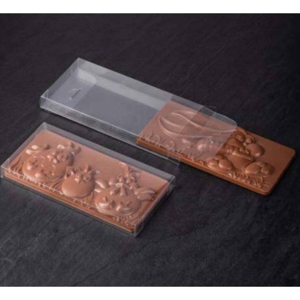 Transparent chokoladeplade ske / 5 stk. 