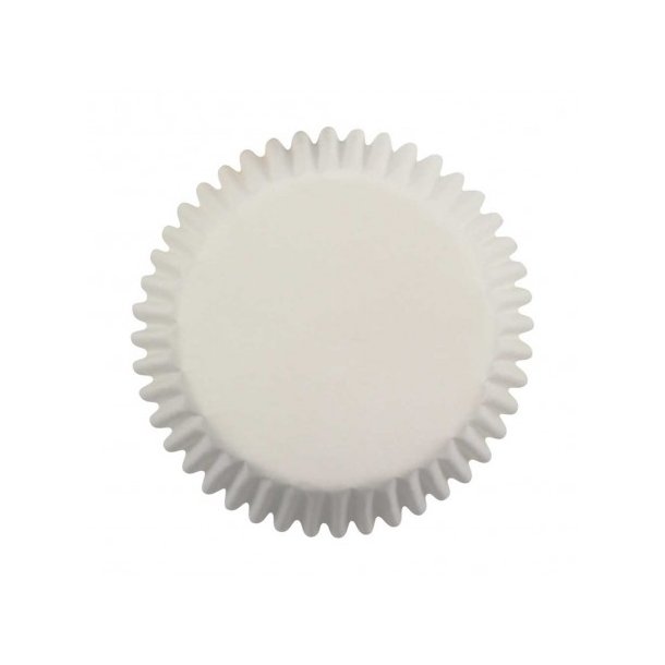 Cupcake papirforme Mini hvid 200 stk