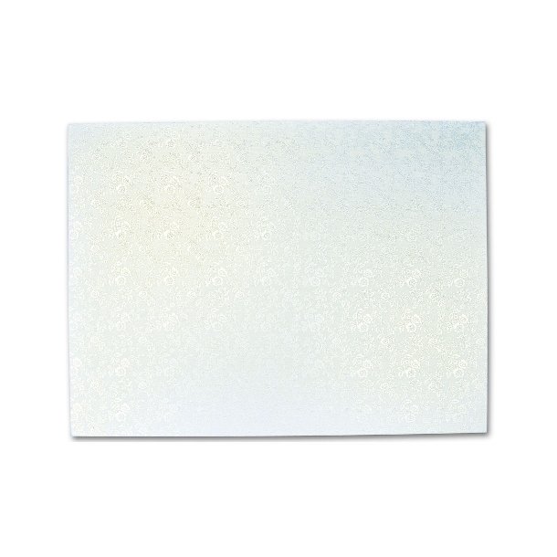 Rektangulre karton kageplader 3mm tykke hvide