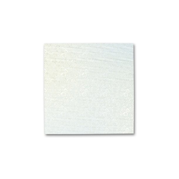 Kvadratiske karton kageplader 3mm tykke hvide