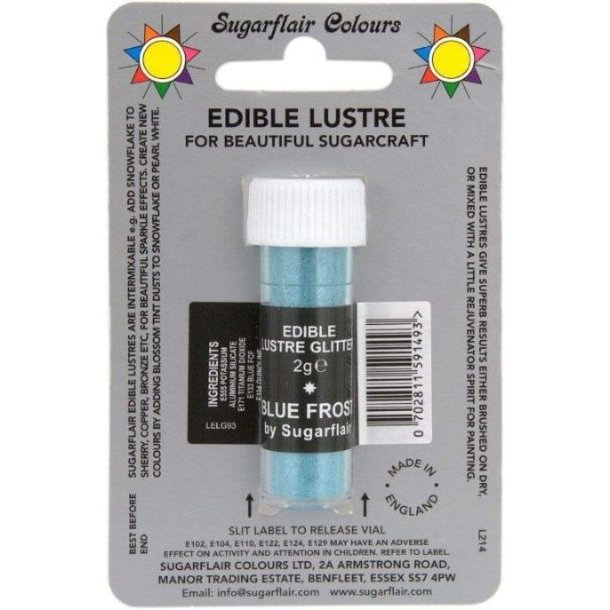 Blue Frost Edible Lustre Glitter 2g
